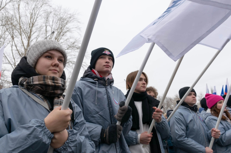 Митинг - концерт накануне Дня Защитника Отечества.